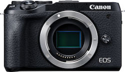 Canon Mirrorless Φωτογραφική Μηχανή EOS M6 Mark II Crop Frame Body Black