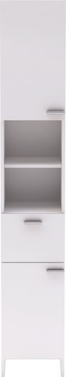 Polihome Carol 16224709 Στήλη Μπάνιου Δαπέδου 33x34x185cm Λευκή