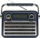 Meier M-182BT Portable Radio Rechargeable with USB Blue