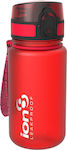 Ion8 Sport Pod Kids Water Bottle Plastic with Straw Red 400ml