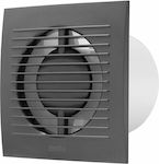 Europlast Wall Mounted Bathroom Ventilator 100mm Gray