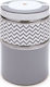Iris Barcelona Φαγητοδοχείο με Σχέδια 900ml Δοχείο Φαγητού Inox Γκρι 900ml