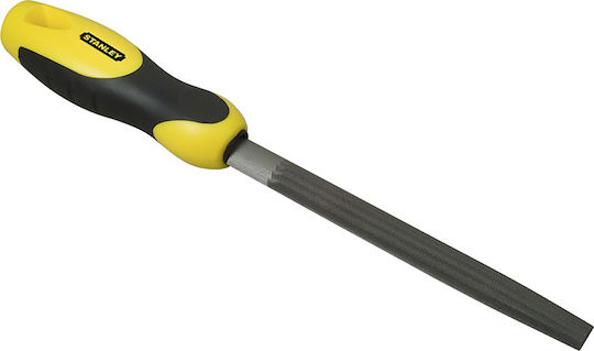 Stanley 0-22-455 Λίμα Μετάλλου 150mm Ημιστρόγγυλη με Λαβή (Μεσαίο Δόντι)