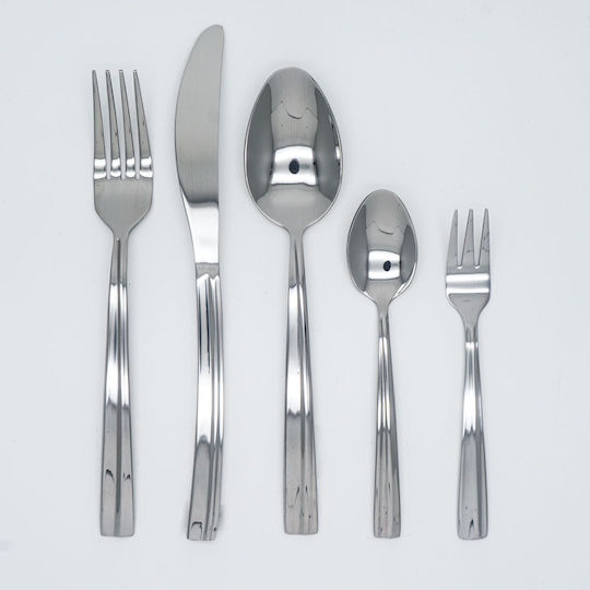 SP Tableware Hydra Σετ Μαχαιροπίρουνα Ανοξείδωτα Ασημί 65τμχ