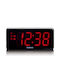 Lenco Tabletop Digital Clock with Alarm & Radio Red CR-30BK