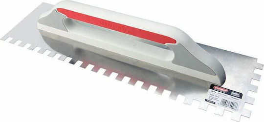 Benman Tile Spatula Inox Serrated 480x130mm with Plastic Handle 70994