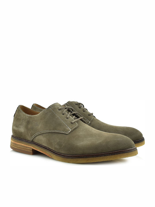 Clarks Clarkdale Moon Men's Anatomic Suede Casual Shoes Green