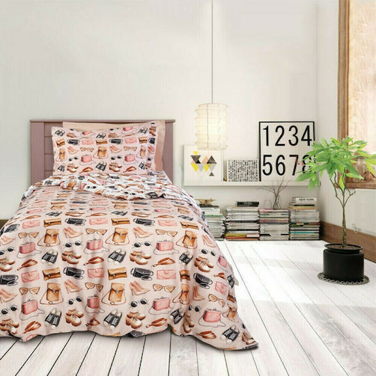 Das Home Παιδικό Κουβερλί Μονό Ροζ 160x240εκ.