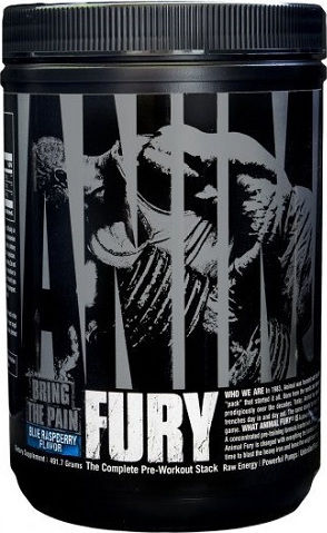 Universal Nutrition Animal Fury 496 г Синя малина