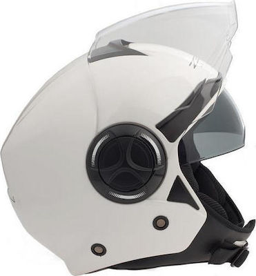 Zen ZN-737 White Motorradhelm Jet ECE 22.05