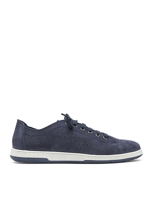 Damiani 912 Men's Leather Casual Shoes Blue