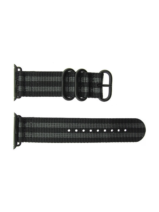Nato Strap Strap Fabric Black (Apple Watch 42/44/45mm)