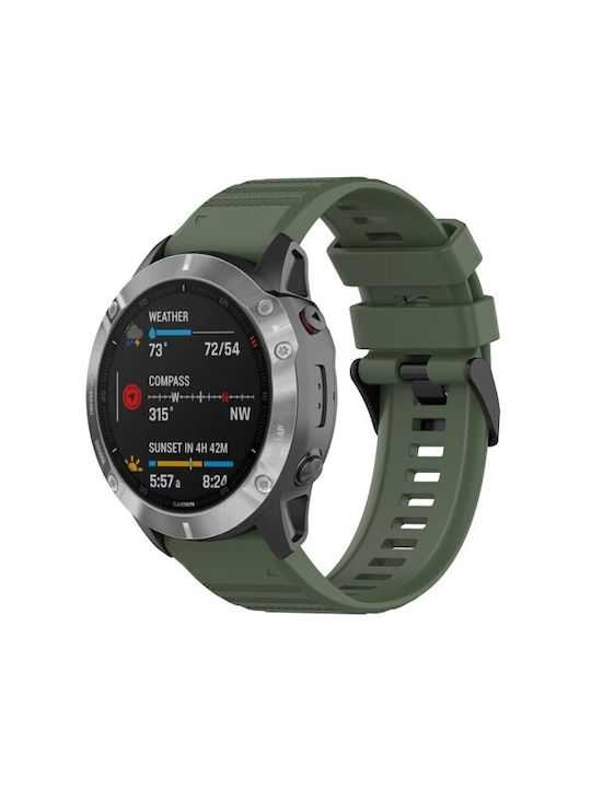 Armband Silikon Army Green (Fenix 3 / 5X / 5X Plus / 6X / 6X Pro / 7X / 7X Pro / 8 (51mm))