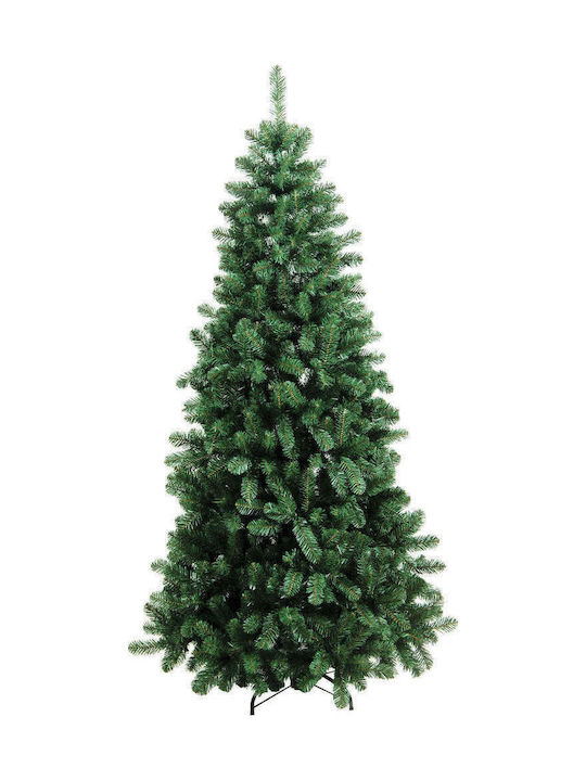 Παρνασσός Christmas Green Tree with Metallic Base and Built in Branches H240cm