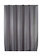 Wenko Plain Grey Shower Curtain 180x200cm Anti-moisture 20044100