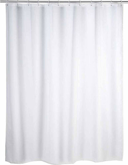 Wenko Plain White Душ завеса 180x200см Αντιμουχλική 20151100