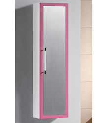 Gloria Colonela Dulap de Baie 27x15x100cm Gri/Roz 32-2512