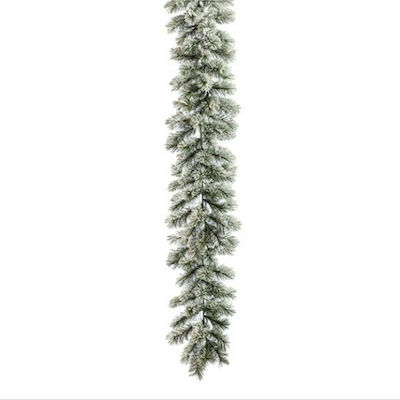 JK Home Decoration 270cm Christmas Garland White 270x27cm 1pc