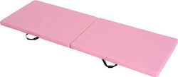HomCom Foldable Yoga Exercise Mat Pink (180x60x...