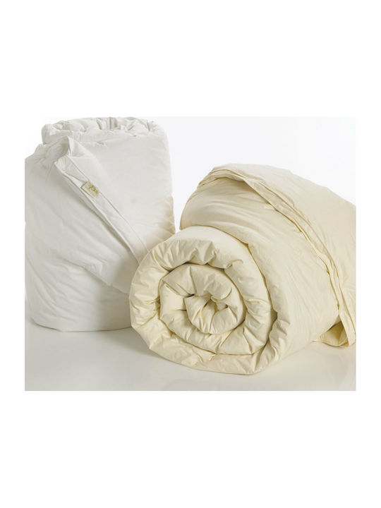 Palamaiki Πάπλωμα Υπέρδιπλο Πουπουλένιο 220x240 Comfort Pura Quilt White