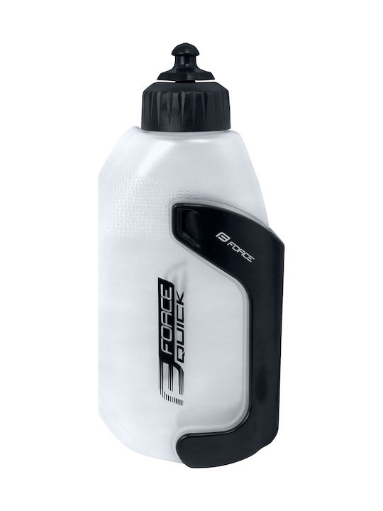 Force F Quick Sticlă de apă Plastic Pentru bicicletă 580ml Alb