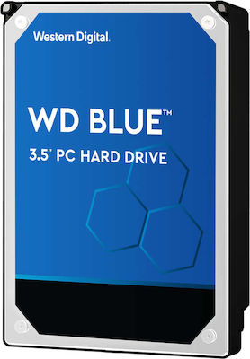 Western Digital Blue 6TB HDD Festplatte 3.5" SATA III 5400Umdrehungen pro Minute mit 256MB Cache für Schreibtisch