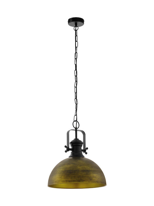 Eglo Combwich Pendant Light Single-Light for Socket E27 Gold