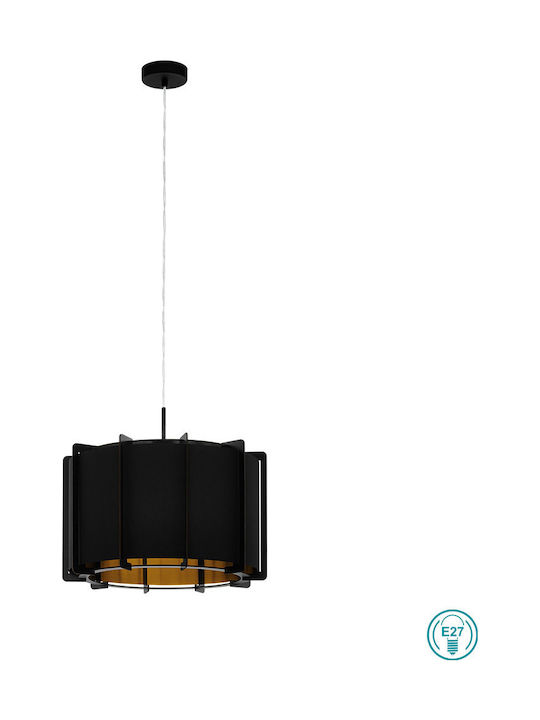 Eglo Pineta Pendant Light Single-Light for Socket E27 Black