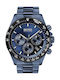 Hugo Boss Hero Watch Chronograph Battery with Blue Metal Bracelet