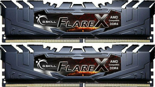 G.Skill Flare X 32ГБ DDR4 RAM с 2 модула (2x16GB) и Скорост 3200 за Настолен компютър