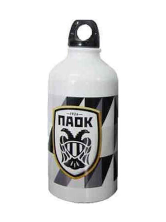 Παοκ Aluminum Water Bottle 500ml White