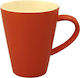 Art et Lumiere Porcelain Mug Firenze 300ml Orange Mug Ceramic Orange 300ml