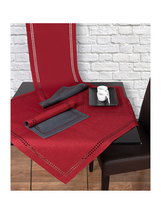 Silk Fashion Läufer Fleckabweisend Bg18 Red 35x120cm