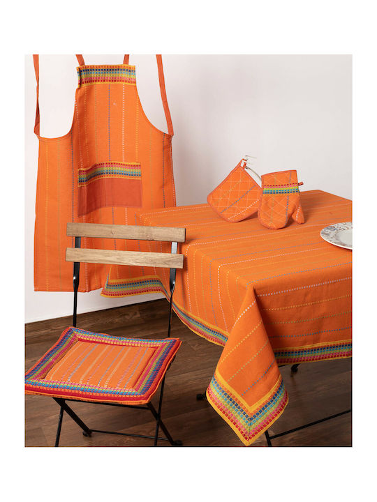 Silk Fashion Tischtuch Moda Orange 160x220cm