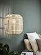 Eglo Bordesley Pendant Light Black Boho with Rope for Socket E27 21x110x110cm