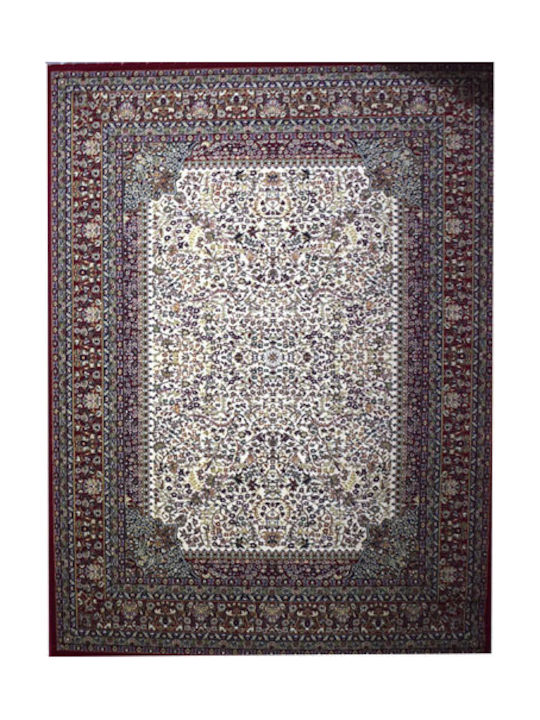 Alexander Carpets Julian Schlafzimmer-Teppichsets Creme - Rot 559 3 Stück