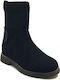 Kelly Anatomice Ghete Copii din Suede cu Fermuar Negre