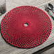 Gofis Home Platzset Round Burgundy 38cm Platzdeckchen Rund Stoff Rot 38cm 1Stück