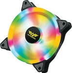 Armaggeddon Chroma Saber Case Fan 120mm with RGB Lighting and Connection 4-Pin Molex 1pcs