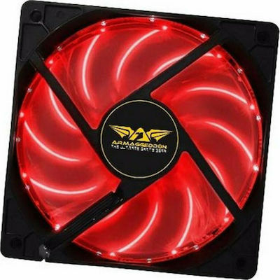 Armaggeddon Scarlet Blade Ventilator Carcasă 120mm cu Iluminare Roșu și Conexiune Molex cu 4 pini 1buc