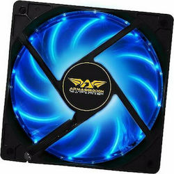 Armaggeddon Azure Blade Case Fans 120mm (900rpm / 27.18cfm) with Blue LED Colour and 4-Pin PWM Connection Armaggeddon Azure Blade Case Fans 120mm (900rpm / 27.18cfm) with Blue LED Colour and 4-Pin PWM Connection
