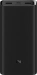 Xiaomi Mi Powerbank 3 Pro 20000mAh 18W με 2 Θύρες USB-A και Θύρα USB-C Μαύρο