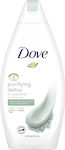 Dove Purifying Detox Green Clay Cremiges Schaumbad Grüne Tonerde (1x500ml) 500ml