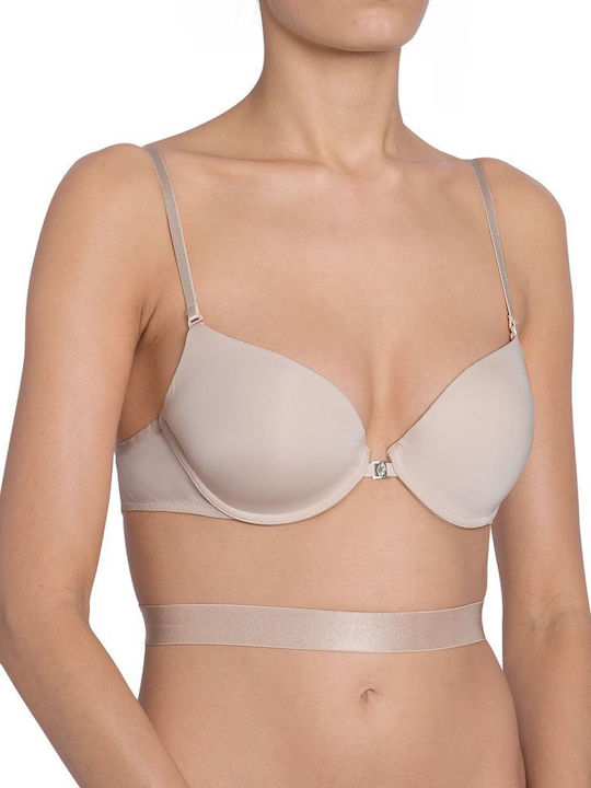 Glam Curves Forever Bra with Light Padding Underwire Beige