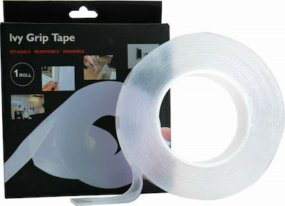 Ivy Grip Tape Αυτοκόλλητη Ταινία Διπλής Όψης Διάφανη 5m
