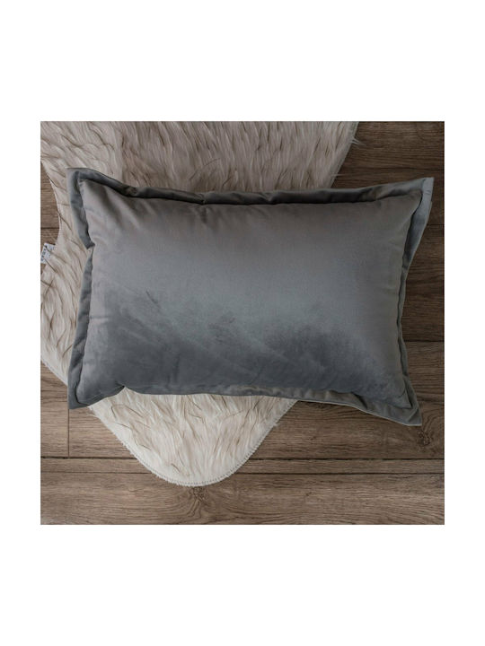 Teoran Sofa Cushion Velvet 11 Silver 30x50cm.