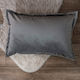 Teoran Sofa Cushion Velvet 11 Silver 30x50cm.