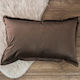 Teoran Decorative Pillow Case Velvet 03 Brown 30x50cm.