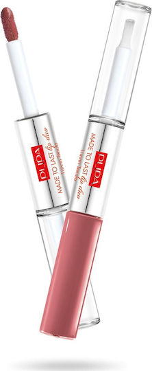 Pupa Made To Last Lip Duo Seturi Long Lasting Lichid Ruj Shimmer 4ml