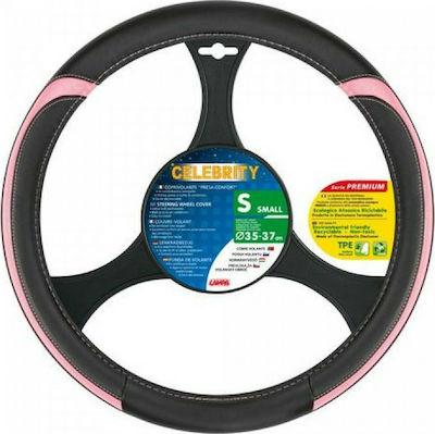 Lampa Car Steering Wheel Cover Celebrity with Diameter 35-37cm Synthetic Pink L3298.0